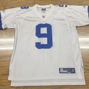 VTG Reebok On Field NFL Dallas Cowboys Tony Romo #9 L White Home Football Jersey
